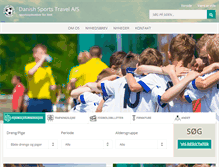 Tablet Screenshot of danish-sports-travel.dk